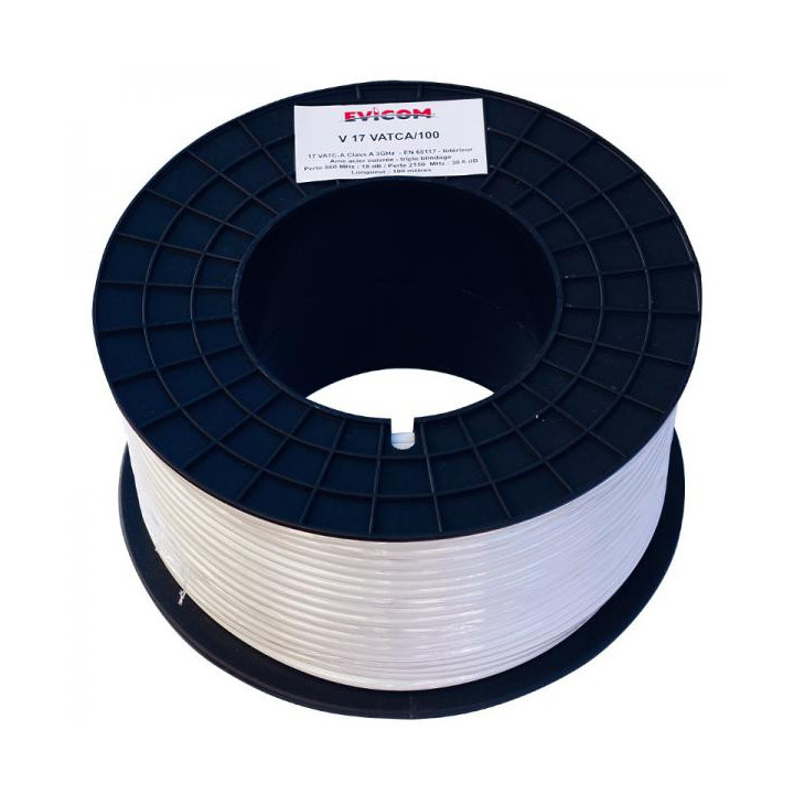 Câble Blanc -17Db En 100M Classe A -Au Metre, Se Vend Par 100