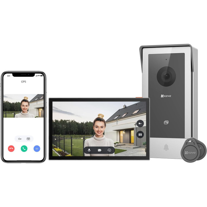 Interphone vidéo IP avec caméra 2MP, reconnaissance faciale, IP65
