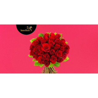 Bouquet 30 roses rouges offert - la belle attention