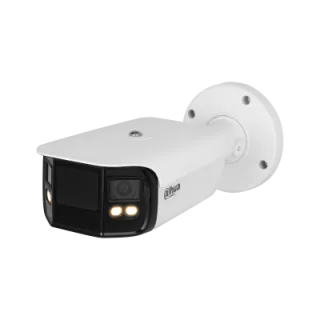 Caméra Bullet Full-Color Duo 2X4Mp Focale Fixe 3.6Mm Ir40M Mic Ip67