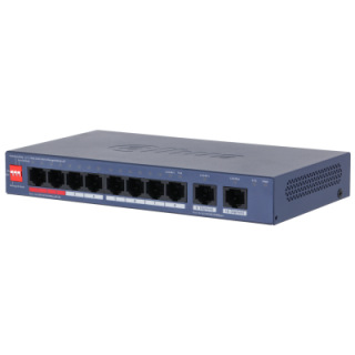 Switch Gigabit 8 Ports Poe, 2 Ports Uplink, Cloud Manageable