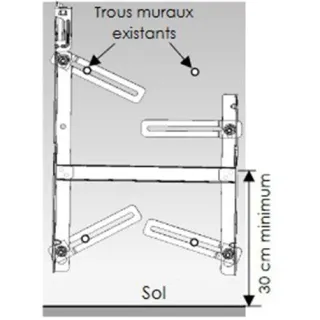 Accessoire Ingénio fixation universelle pour convecteurs