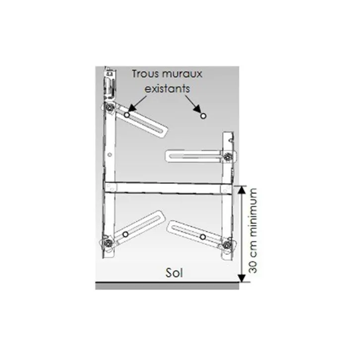 Accessoire Ingénio fixation universelle pour convecteurs