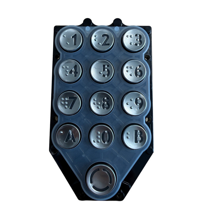 Kit Clavier 13T A/B Argent + Joint Pour Systèmes Urmet