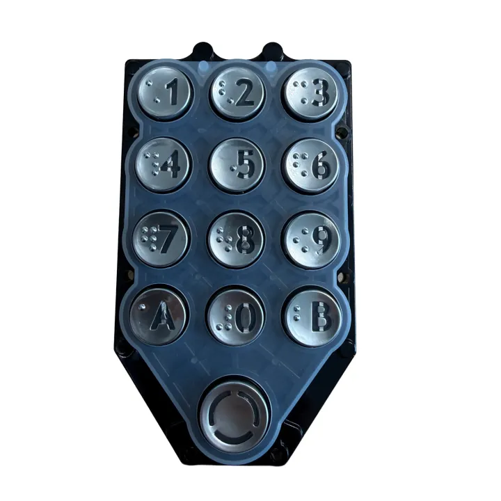 Kit Clavier 13T A/B Argent + Joint pour systèmes URMET