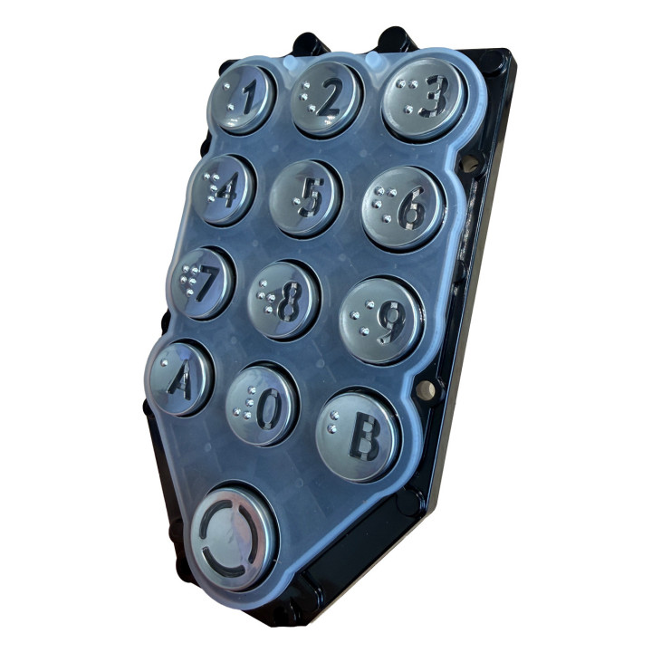 Kit Clavier 13T A/B Argent + Joint Pour Systèmes Urmet