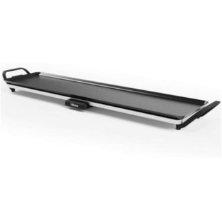 Grill de table slim XL - Grande surface de cuisson de 90 x 23 cm - Thermostat réglable - Revêtement antiadhésif