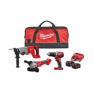 Pack 3 outils 18V M18 BLPP3FR-502B (M18 BDD + M18 BLHACD26 + M18 BLSAG125XPD)