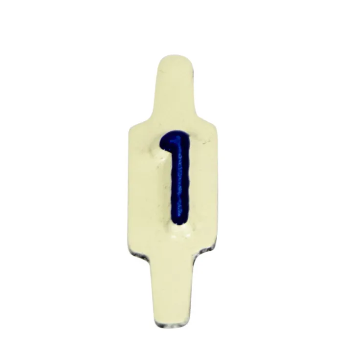 Caractère Amovible À Languette Pliable Pour Plaquette 222801. Chiffre 1. Par 25