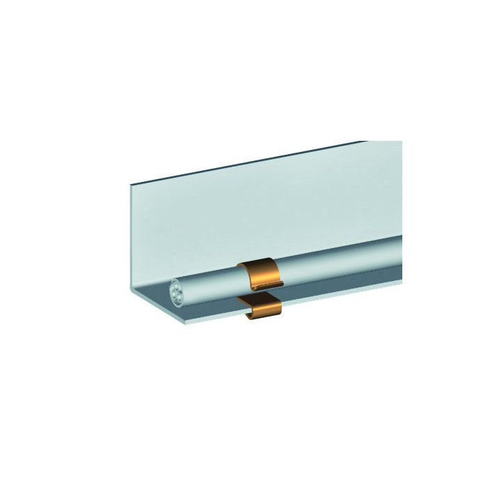 Attache bord de tôle pour tube de 20-24 mm et pour plat de 8-12 mm. 100 Pièces