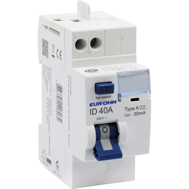 Interrupteur Différentiel Automatique 2P 40A / 30Ma / Type A