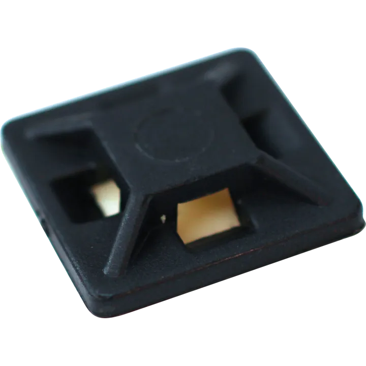 Embase Adhésive 4,4 Mm Noire