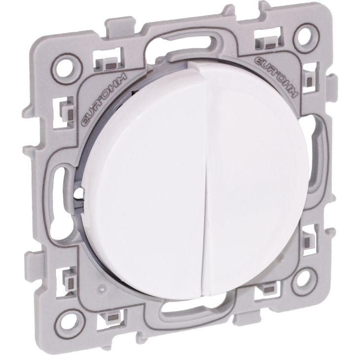 Square Interrupteur Double Va Et Vient Blanc