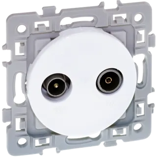 Square Prise Tv-Fm Blc D