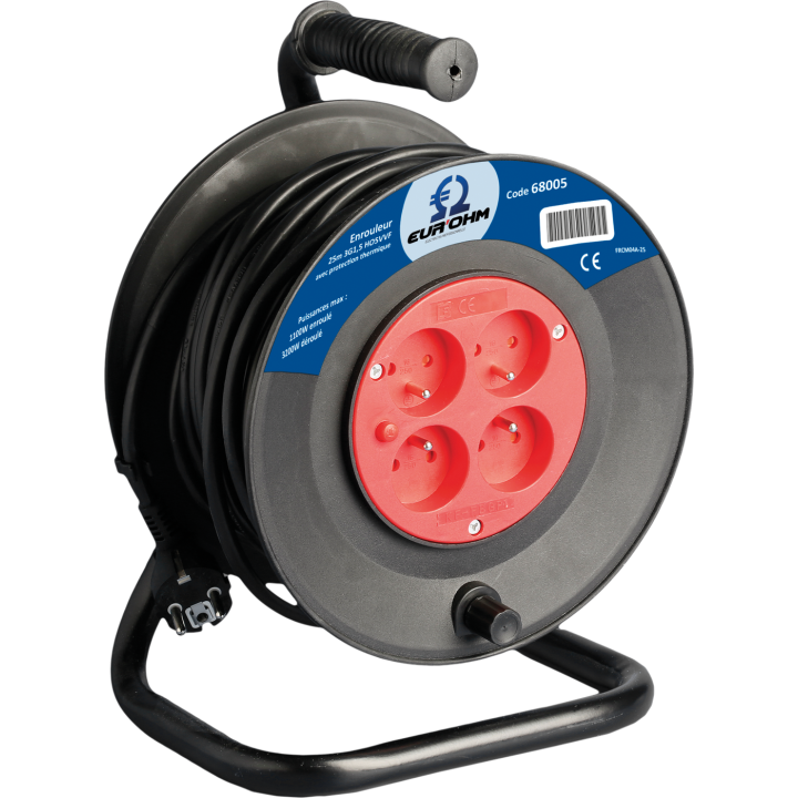 Enrouleur 3G1,5 25M Noir