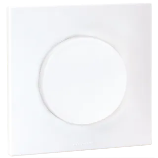Square - Bouton-Poussoir + Plaque + Griffes - Blc