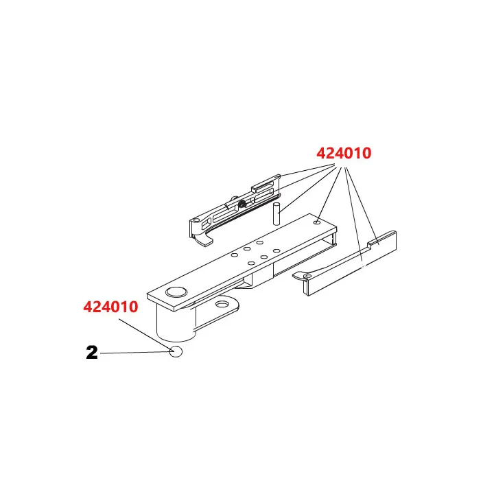 BRAS ET DEBRAYAGE MOTEUR 770.  Il comprend le bras, poignées, bille.