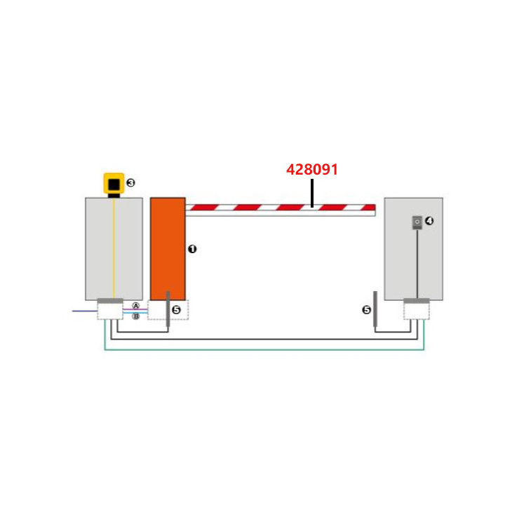 Lisse rectangulaire (25 x 90mm) de 4,815m  pour B614/B615 et B620. 