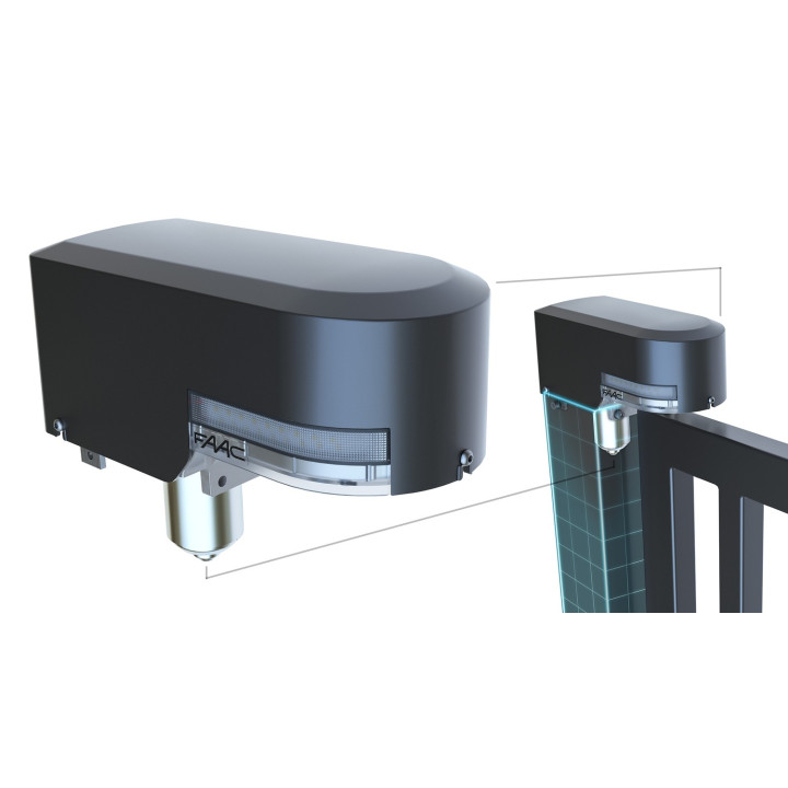 S2500i à intégrer dans un poteau. Mouvements rapides. Angle d'ouverture élevé