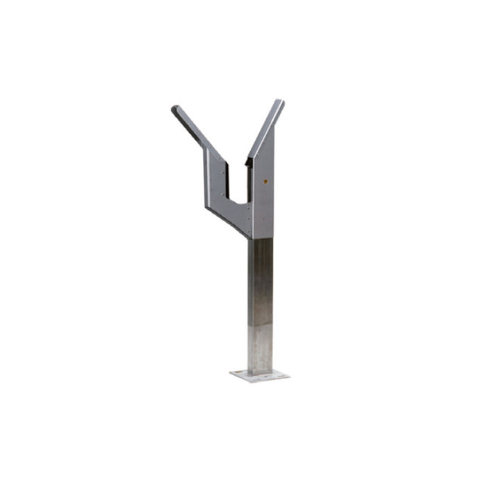 Mdlis25/24. Lyre Inox À Verrouillage Pour Lisse Rectangulaire De 25Mm 24Vdc