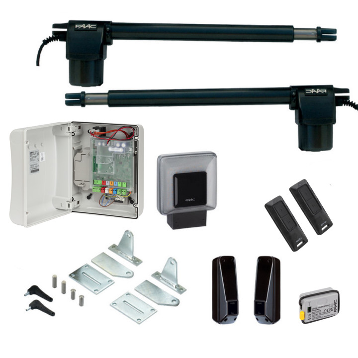 Ecokit Kit Portail Battant, Vantail Max 2,8M. Opérateurs 412L 24V