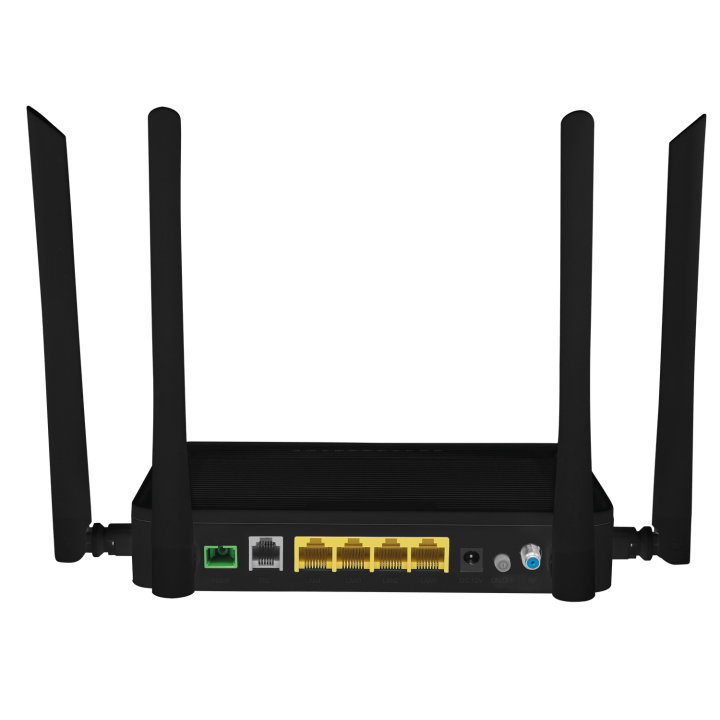 ONT GPON, 4 ports Gigabit , RJ11, CATV, Wi-Fi 5 , 1 port SC/APC