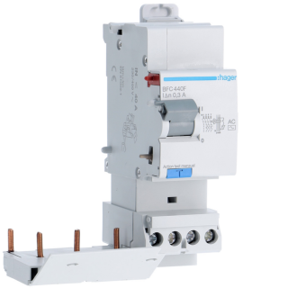Bloc différentiel 40A 300mA 3P+N type AC à bornes décalées