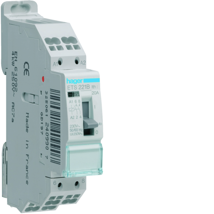 Contacteur Jour-Nuit 20A 2F 1 Module
