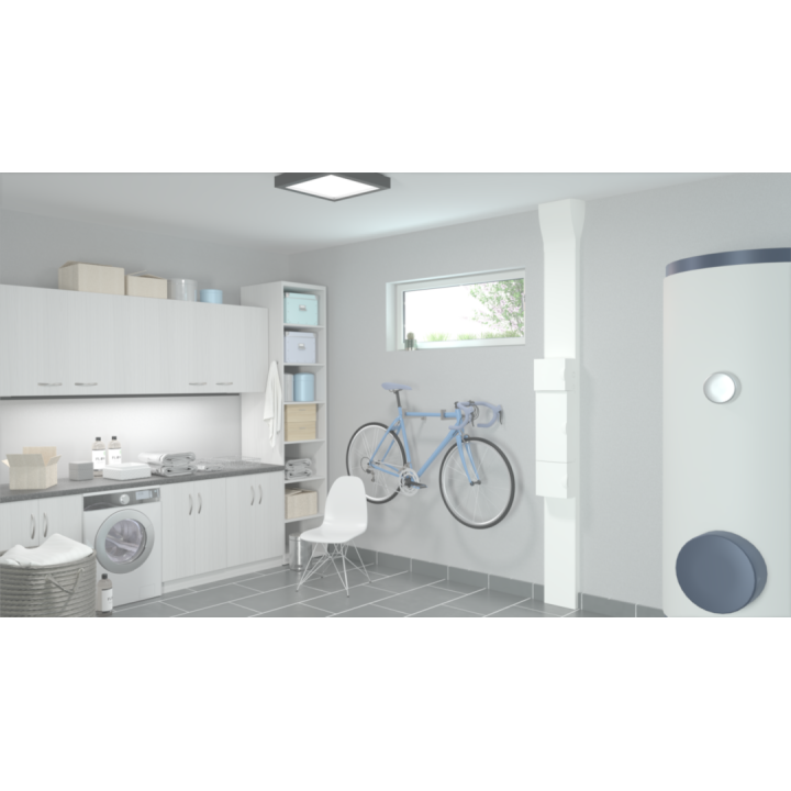 Porte opaque blanc pur Gamma+ pour coffret Gamma 13, 3 rangées 39 M