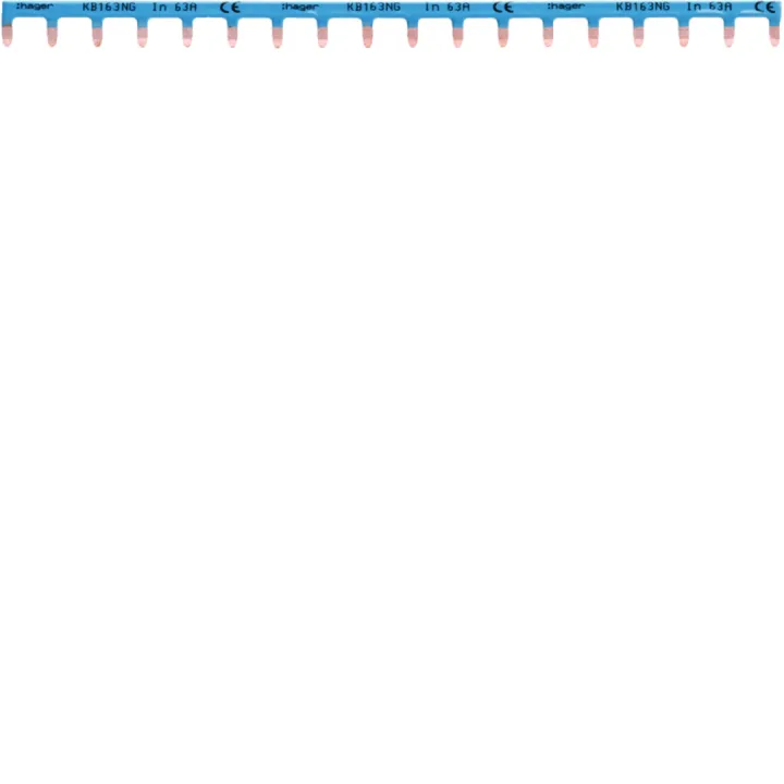 Barre De Pontage 1P 63A Languette 10Mm² Bleu 18M