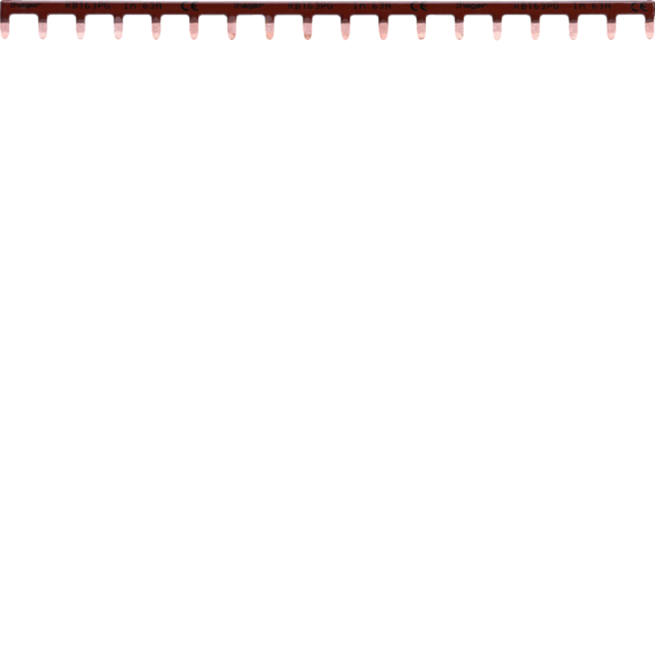 Barre De Pontage 1P 63A Languette 10Mm² Marron 18M