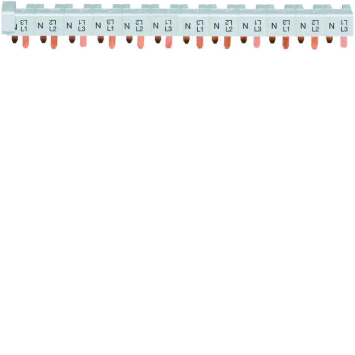 Barre De Pontage 3P+N 63A À Languette 10Mm² 12Modules Pour Bornes Décalées