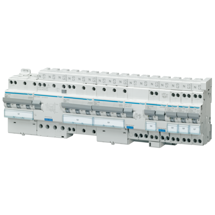 Disjoncteur 3P+N 6-10Ka Courbe C - 10A 3 Module