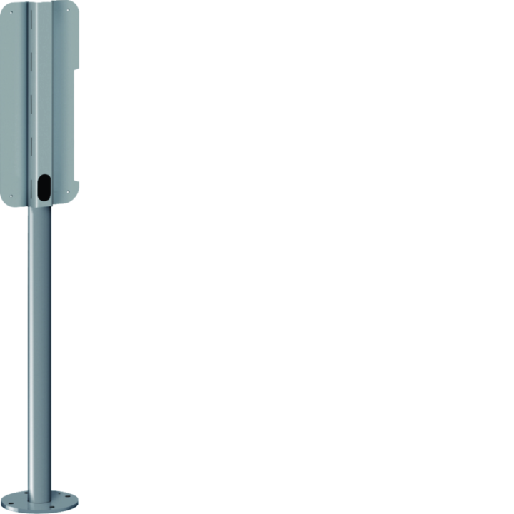 Pied Tubulaire Pour 1 Borne De Recharge Référence Xev1K, Xev1R Ral7021
