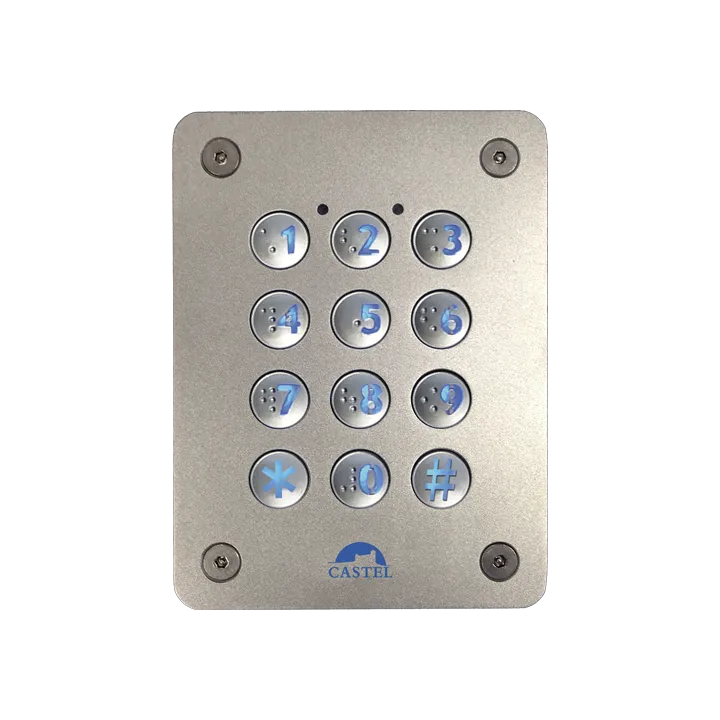Clavier À Code Wiegand Encastré En Inox Avec Clavier Braille