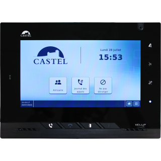 Moniteur de réception audio vidéo, écran couleur 7" tactile - alim PoE