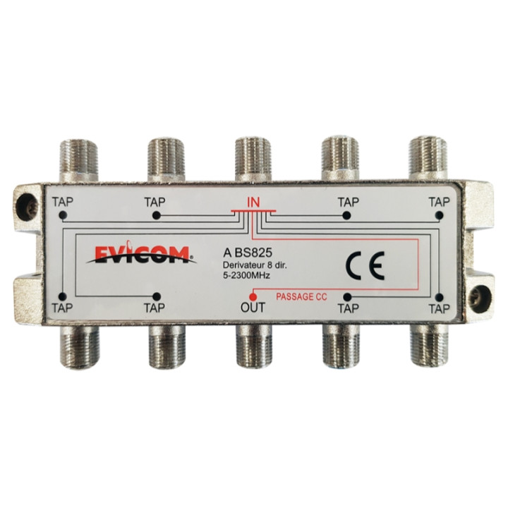 Dérivateur 5 - 2 300 MHz 8 sorties  -25 dB