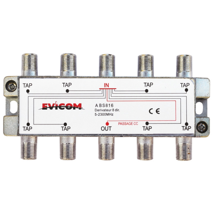 Dérivateur 5 - 2 300 MHz 8 sorties  -16 dB