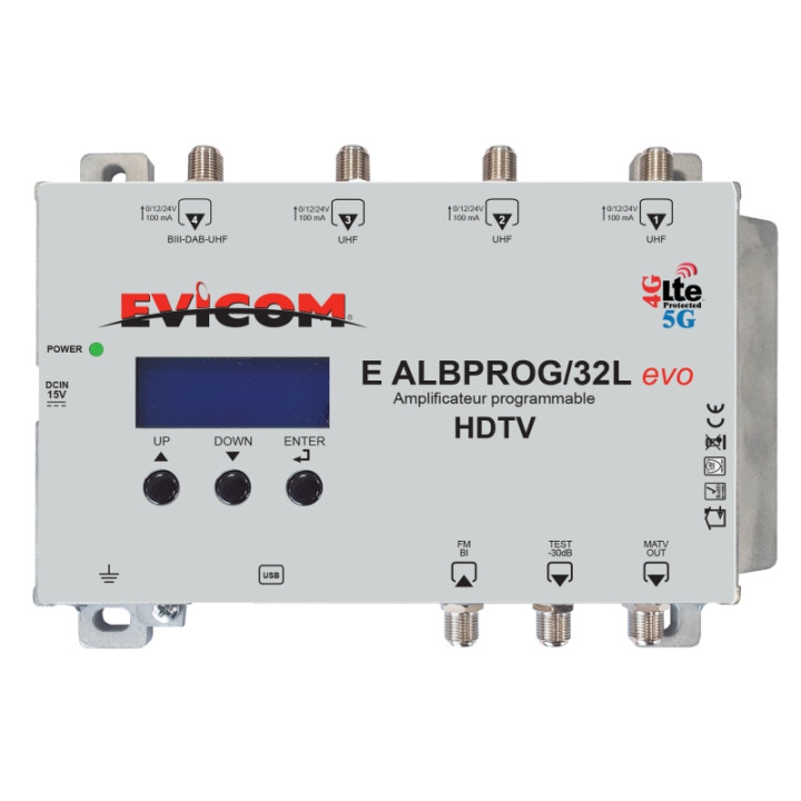 Amplificateur 50 Db Programmable 32 Canaux À Très Haute Sélectivité