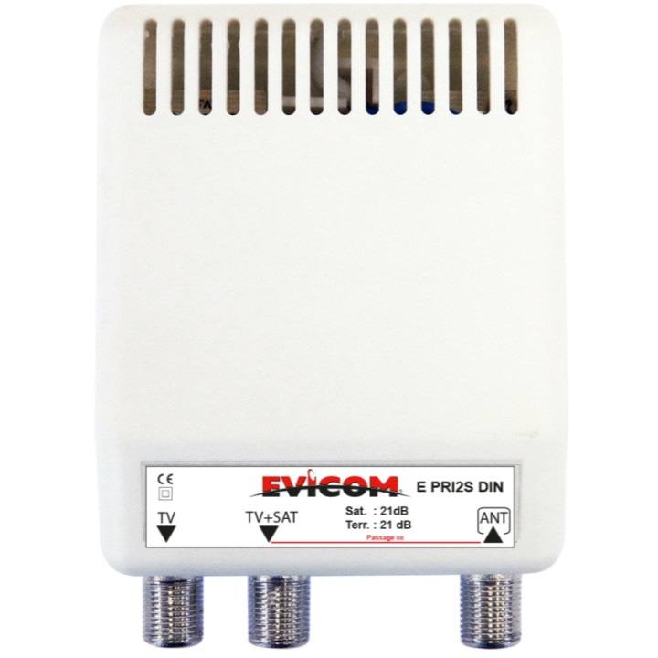 Amplificateur D'Appartement Tv + Sat 2 Sorties