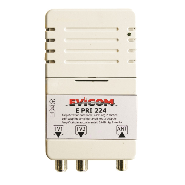 Amplificateur D'Appartement Tv Réglable 2 Sorties