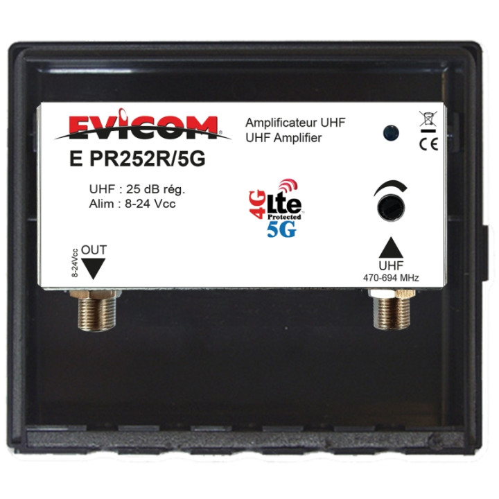 Préamplificateur Uhf Lte-5G 1 Entrée 25 Db Réglables