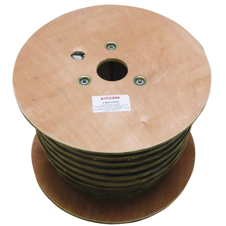 Câble multi-coaxiaux - 9 câbles - Classe A  (touret de 50 m)