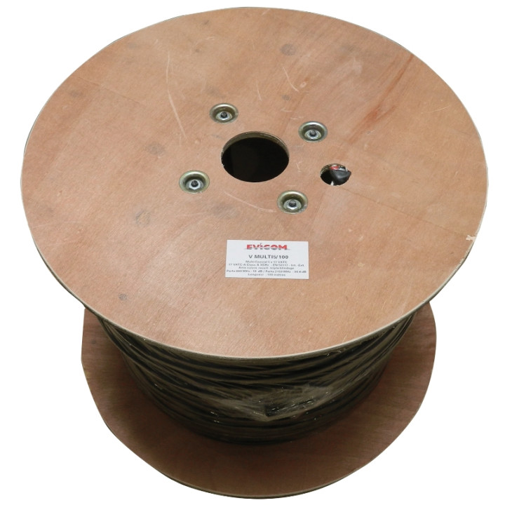 Câble multi-coaxiaux - 5 câbles - Classe A  (touret de 50 m)