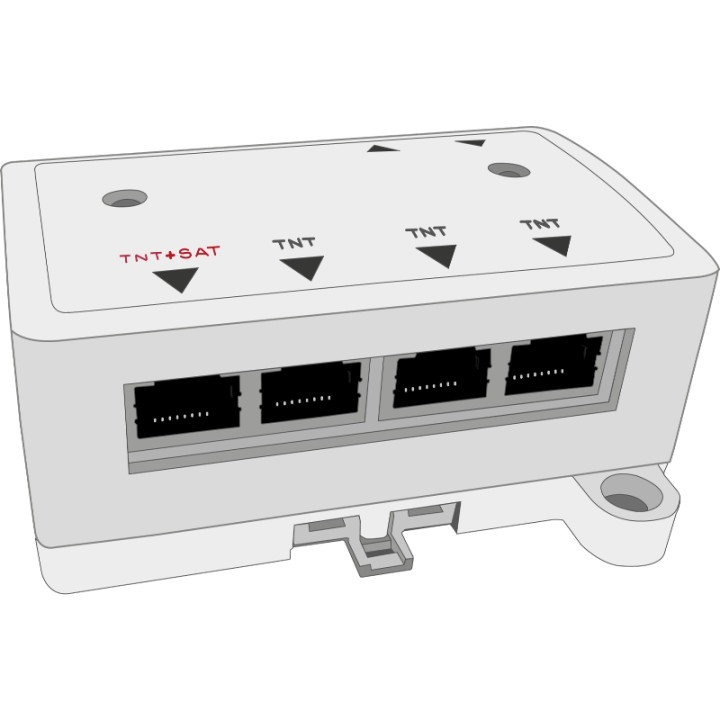 Amplificateur Hf/Rj45 Pour Distribution Sur Réseau Ethernet