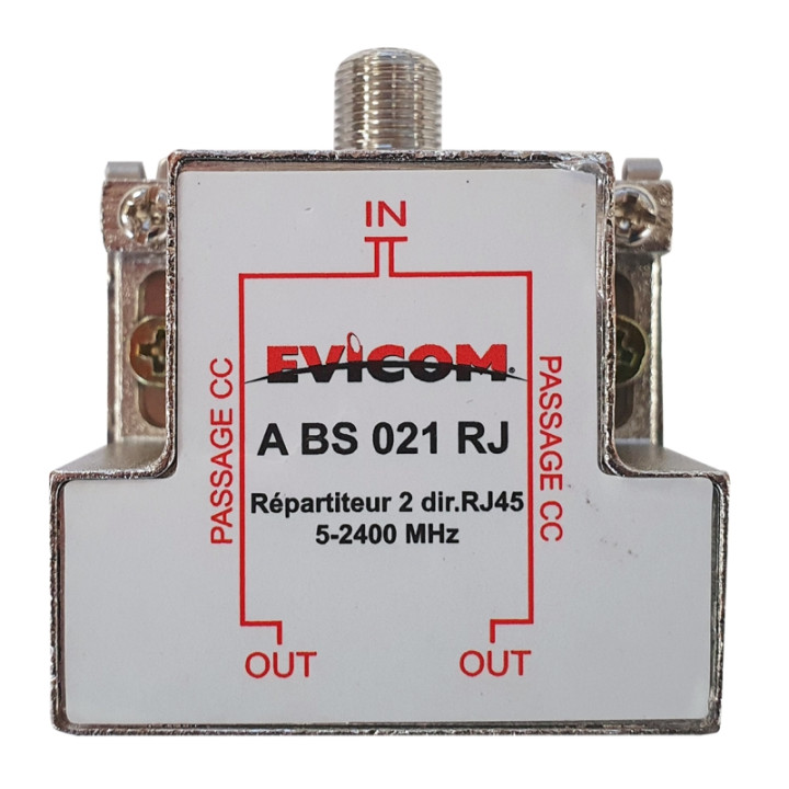 Répartiteur Ulb 2 Direction F/Rj45 Avec Fonction Balun (Rail Din)