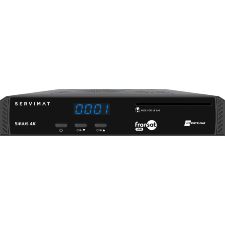 Terminal Satellite Uhd 4K Fransat (Eutelsat 5° Ouest).