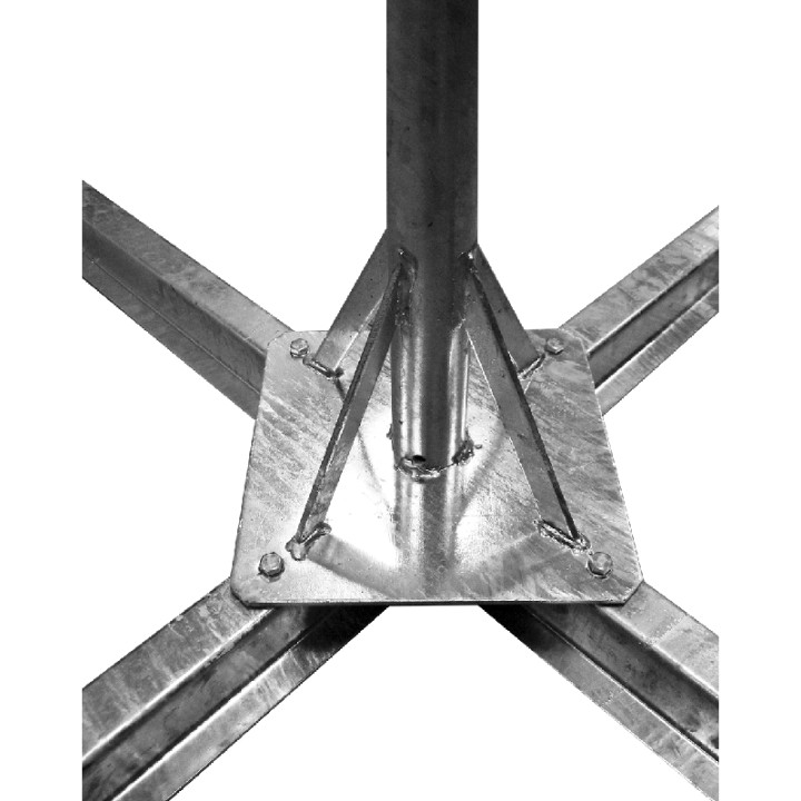 Roof palet 4 cadres sans blocs de béton (acier galvanisé)