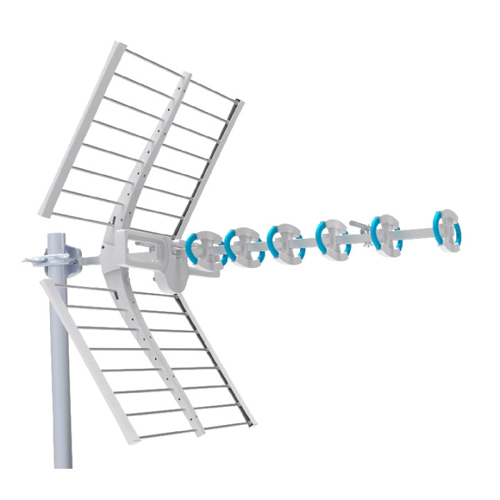 Antenne VEKTOR 9 directeurs UHF avec filtre LTE 5G gain 16-18 dB
