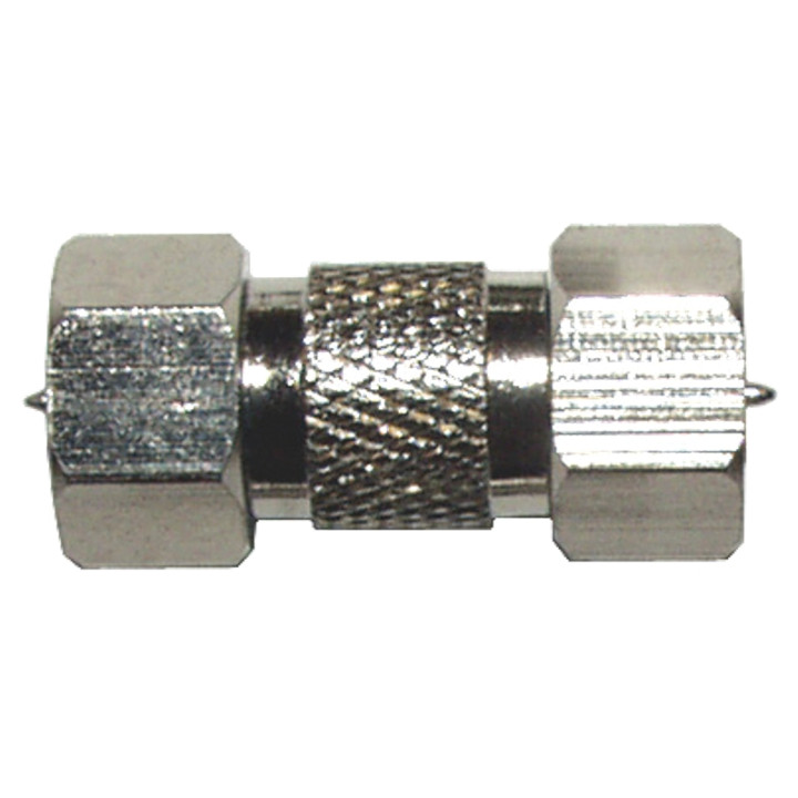 Raccord pour jonction connecteur F mâle/mâle 